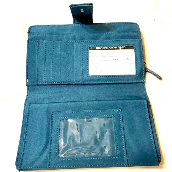 Wallet with snap-zip closure - Picture 1 of 4